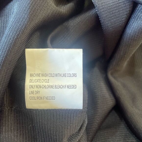 LL Bean Signature Dress Knee Length Striped Stretch Knit Womens Size 8 - Picture 9 of 11